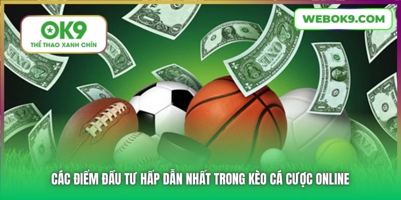 Các điểm đầu tư hấp dẫn nhất trong kèo cá cược online