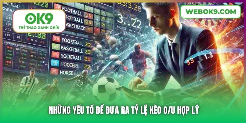 Những yếu tố để đưa ra tỷ lệ kèo O/U hợp lý